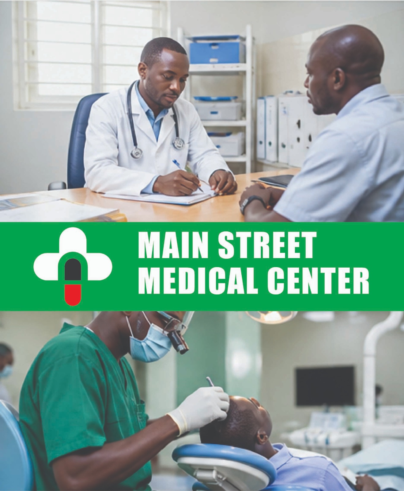Clinician speaking with a patient